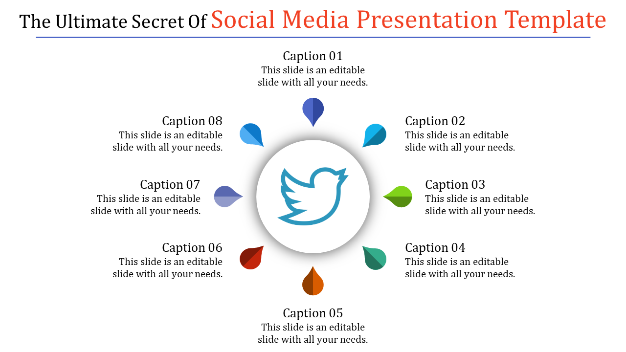 Stunning Social Media Presentation Template Slide Design